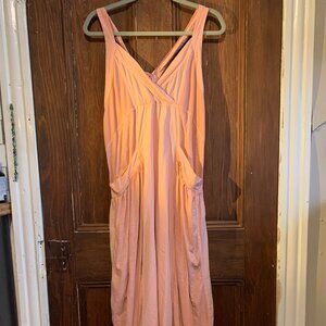 Daily Practice by Anthropologie Long Pink Dress Sundress